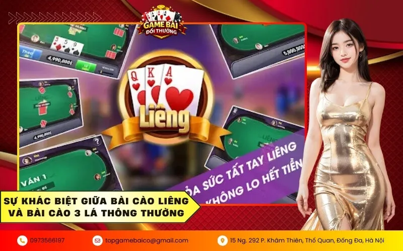 Bài Cào Liêng Online: Kinh Nghiệm Tố Bài Khôn Ngoan Nhất 2 Sự khác biệt giữa bài cào liêng và bài cào 3 lá thông thường