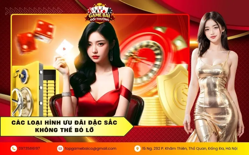 Mừng Đại Lễ 30/4: Top Ưu Đãi Game Bài Đổi Thưởng Cực Hot 3 Các loại hình ưu đãi đặc sắc không thể bỏ lỡ